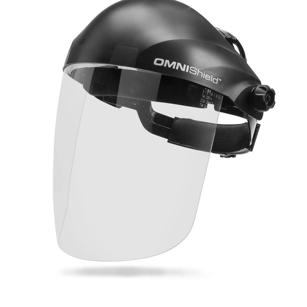 Black Protective Face Shield